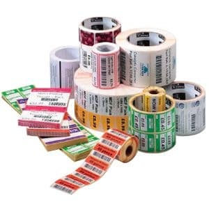 ZEBRA ZEBRA Label Paper 2.25x1.25in (57.2x31.8mm) 1466113