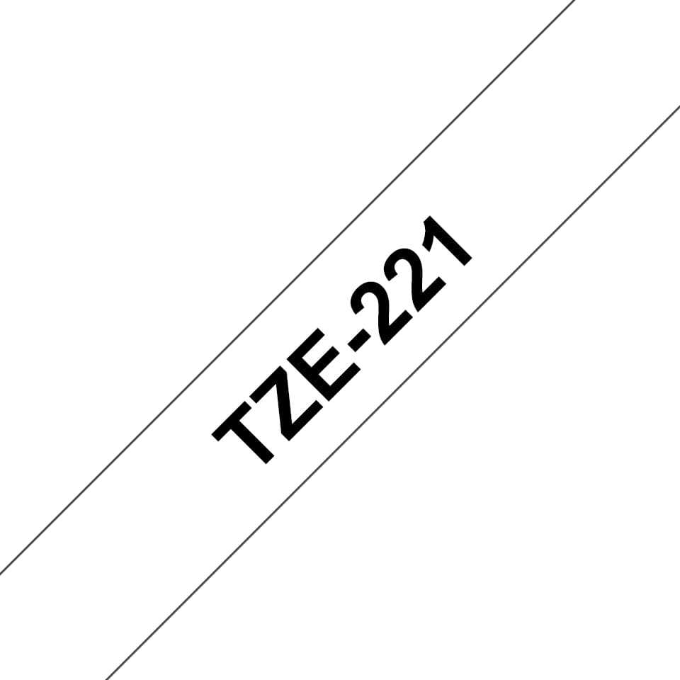 BROTHER BROTHER TZe221 9mm x 8m Standard laminated Black 1536048