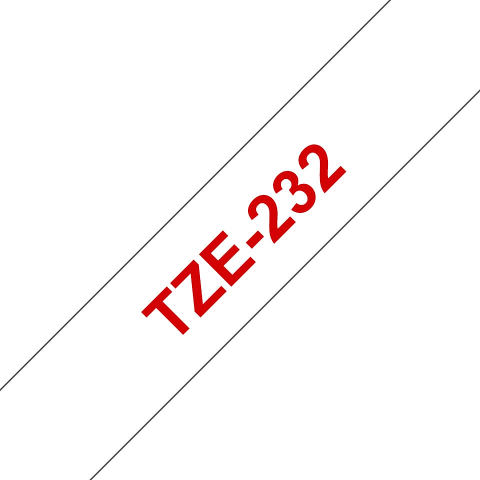 BROTHER BROTHER TZe232 12mm x 8m Standard laminated Red 1536052