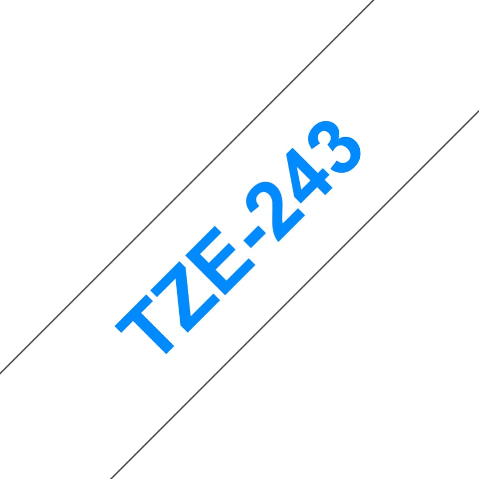 BROTHER BROTHER TZe243 18mm x 8m Standard laminated Blue 1536055