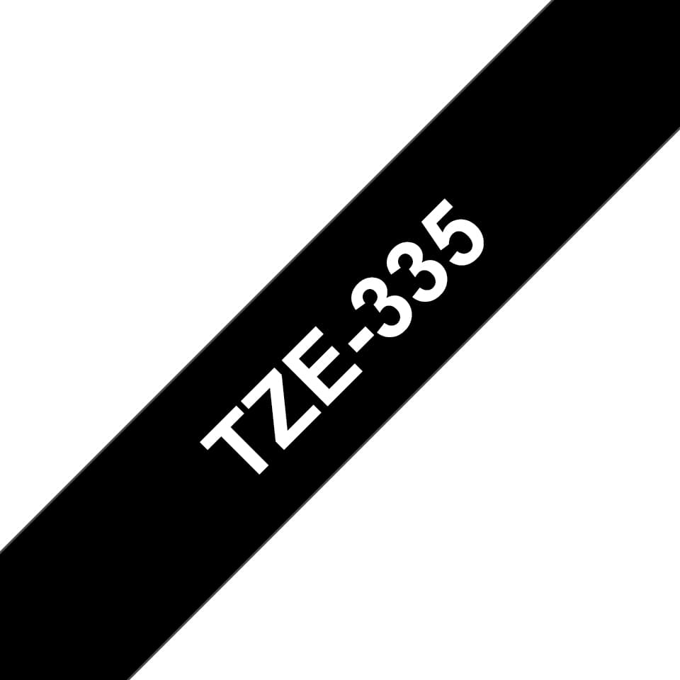 BROTHER BROTHER TZe335 12mm x 8m Standard laminated Whit 1536061