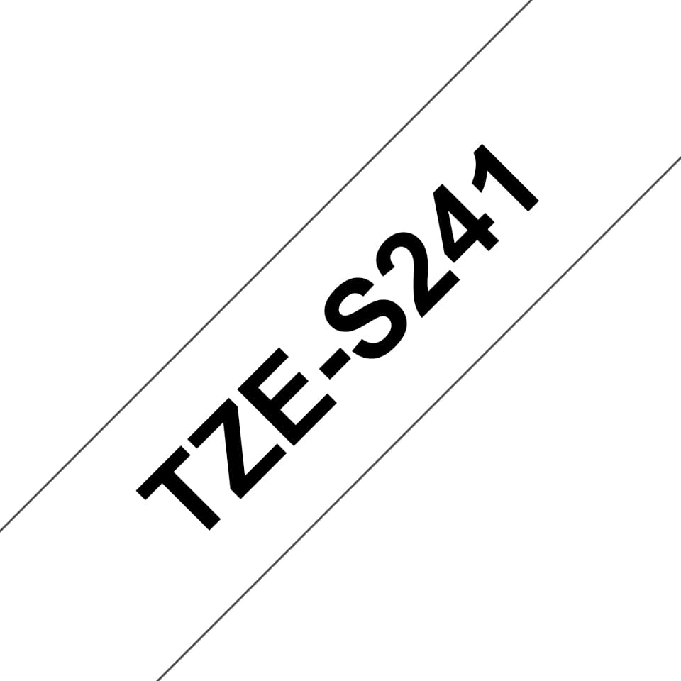 BROTHER BROTHER TZeS241 18mm x 8m Standard laminated Bla 1536074