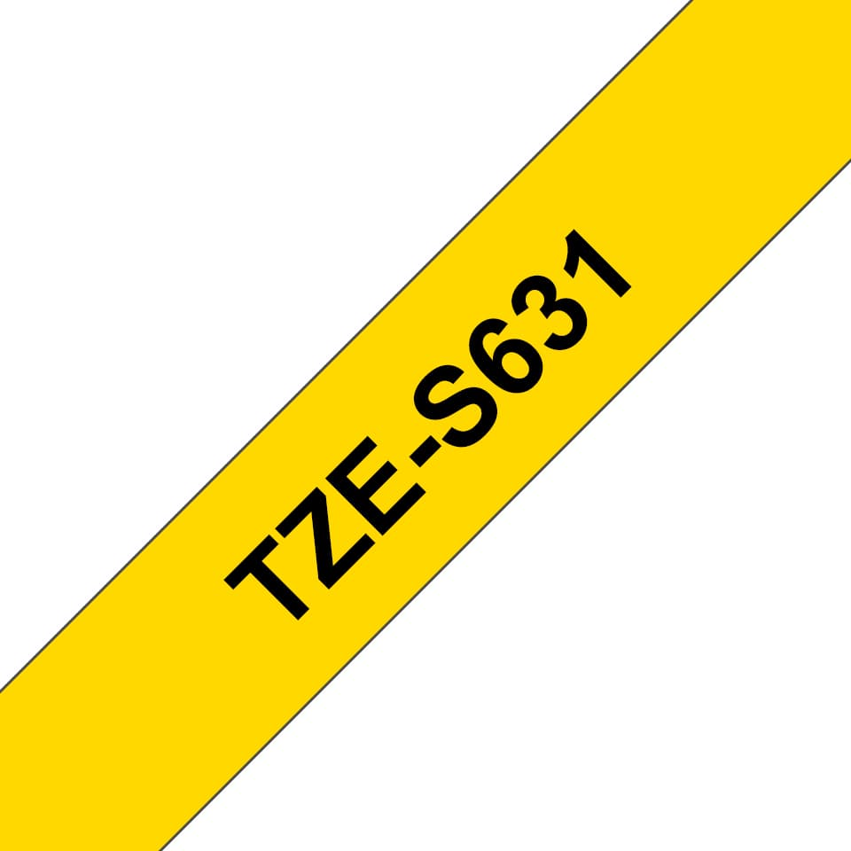 BROTHER BROTHER TZE-S631 - 12 mm Black/Yellow 1676476