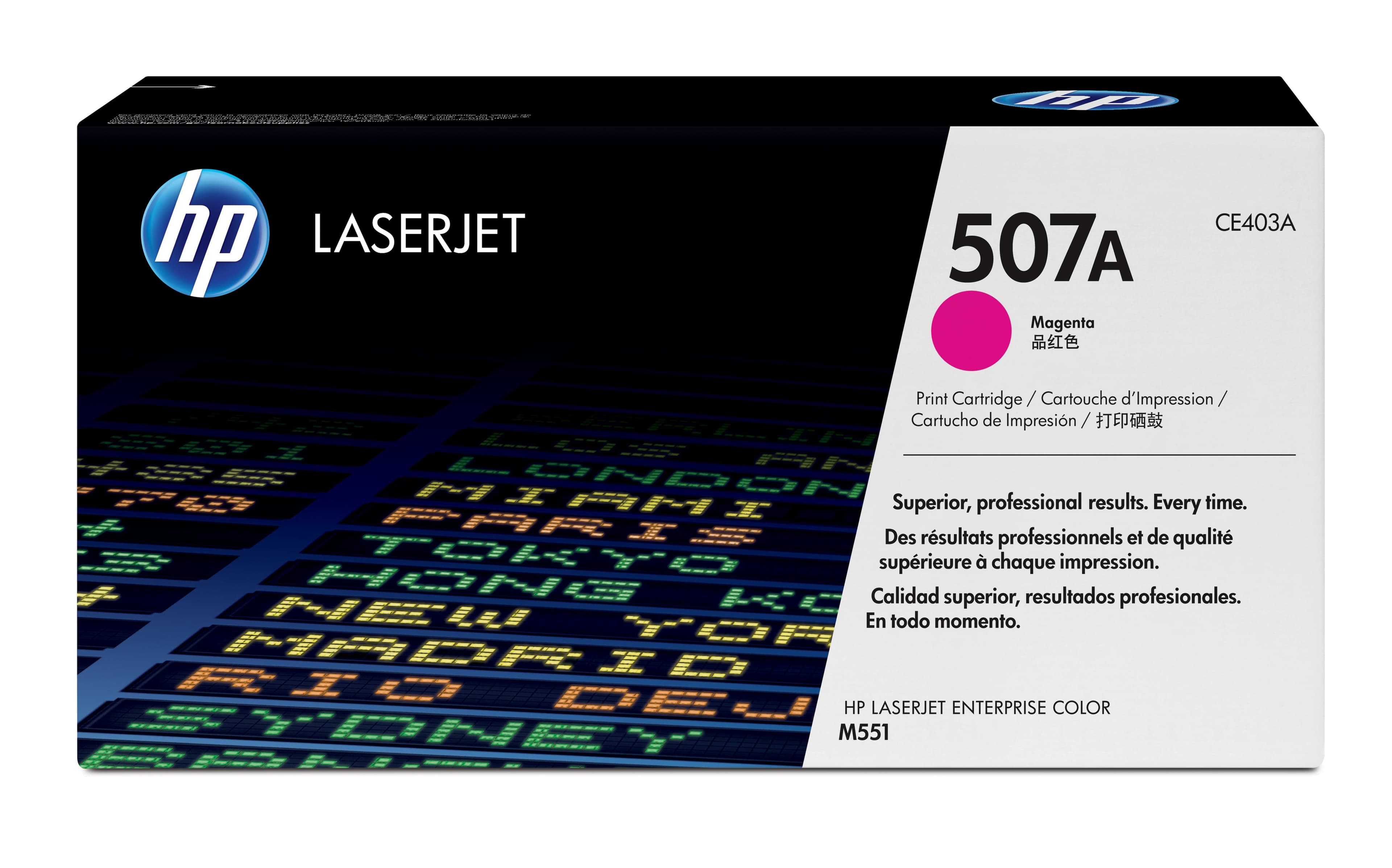 HP HP 507A MAGENTA LJ TONER CART CE403A 1798227