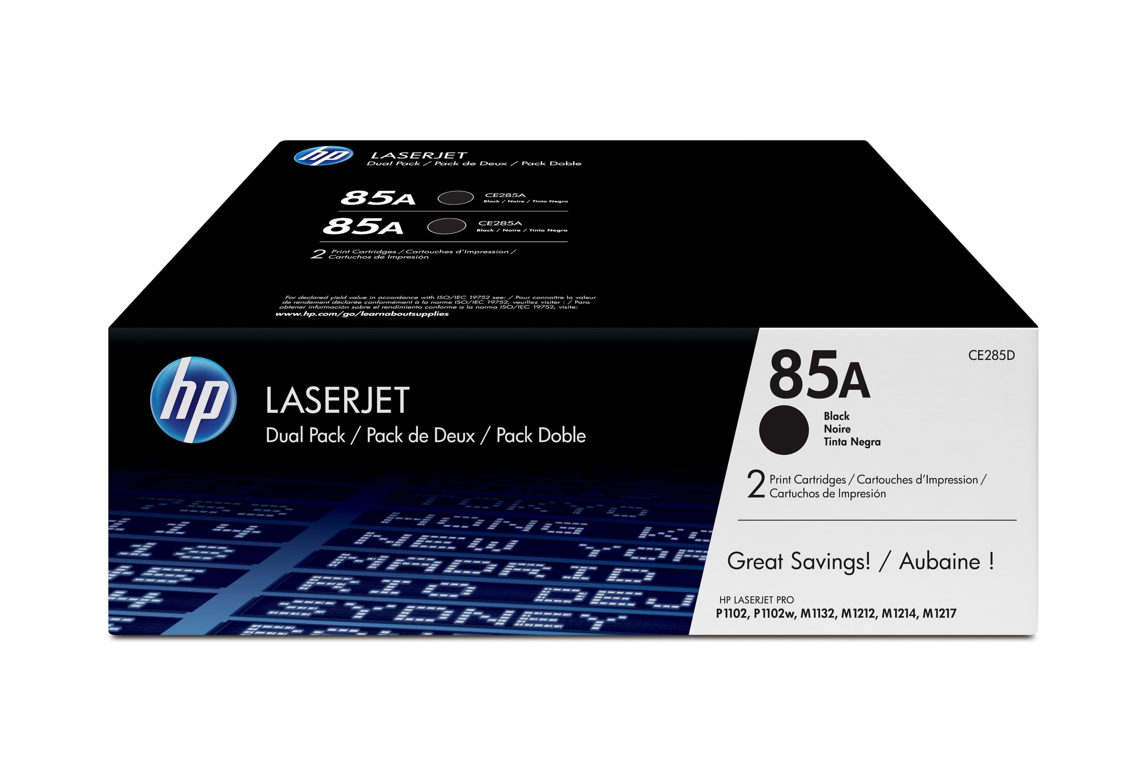 HP HP 85A BLACK TONER CART TWIN PACK 1919169