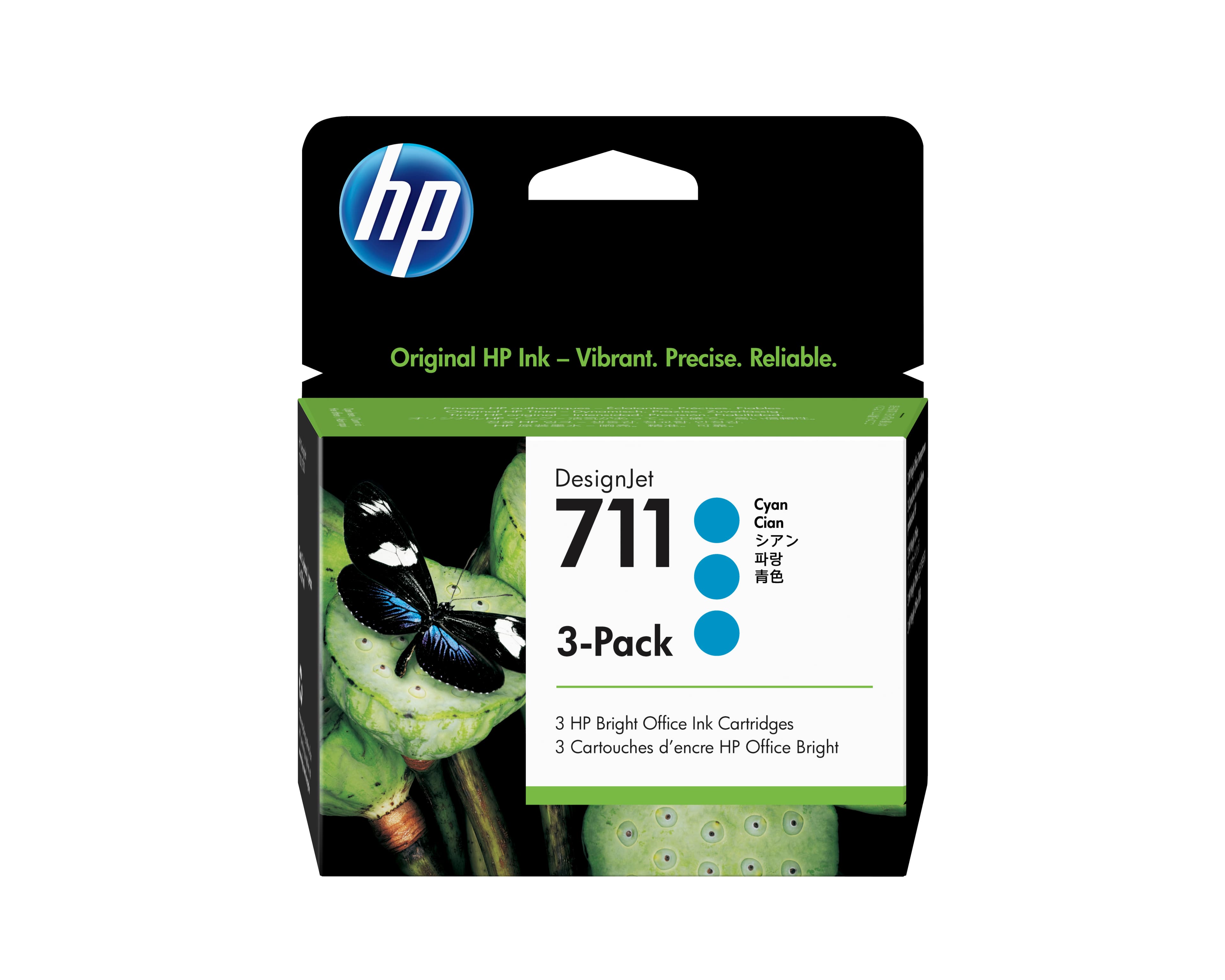 HP HP 711 29ml x 3Pack Cyan Ink Cartridge 2137578
