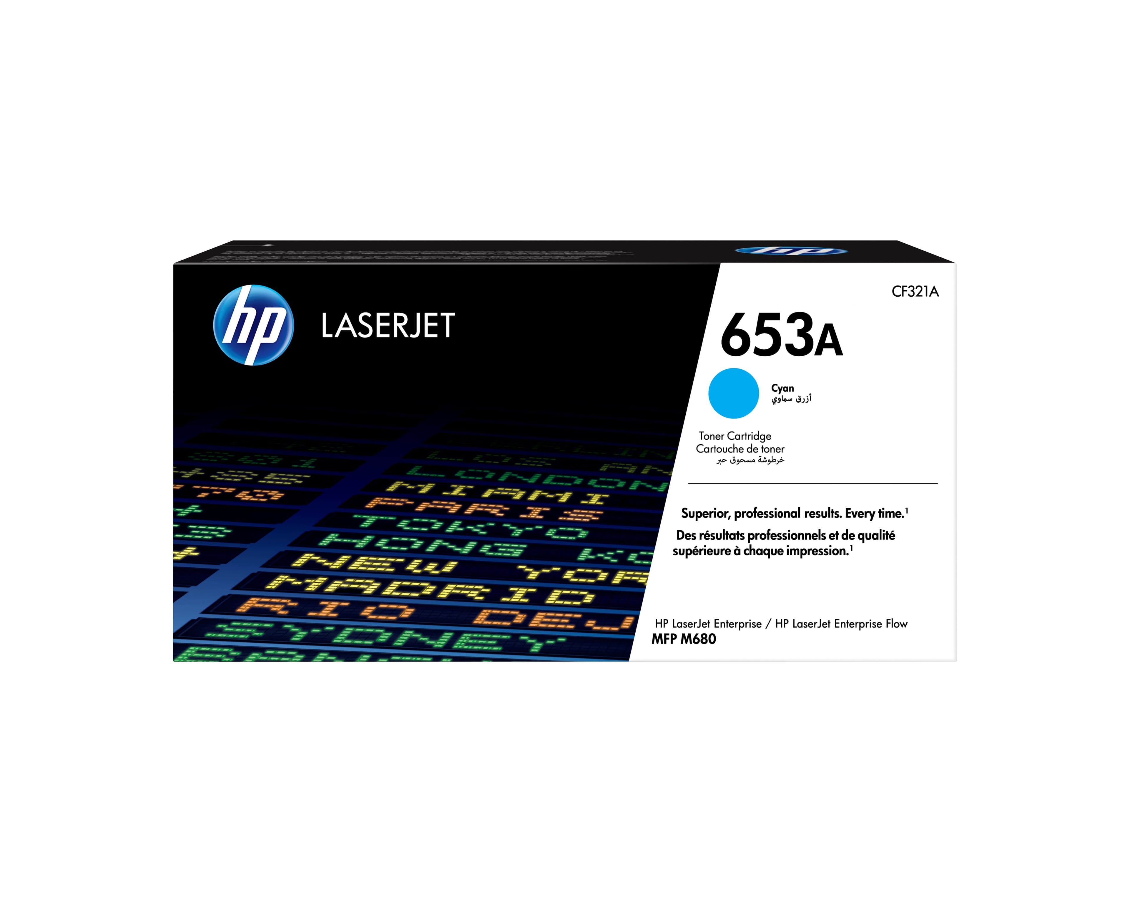 HP HP 653A CYAN LJ TONER CART CF321A 2575442