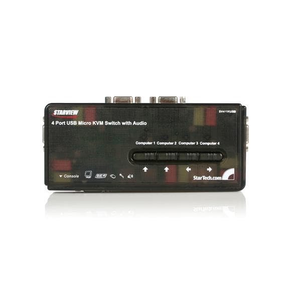 StarTech.com StarTech.com 4 PORT USB KVM SWITCH W/ AUDIO & CABLES 2902542