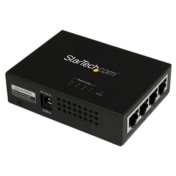 StarTech.com StarTech.com 4 Port Gigabit Midspan - PoE+ Injector 2922086