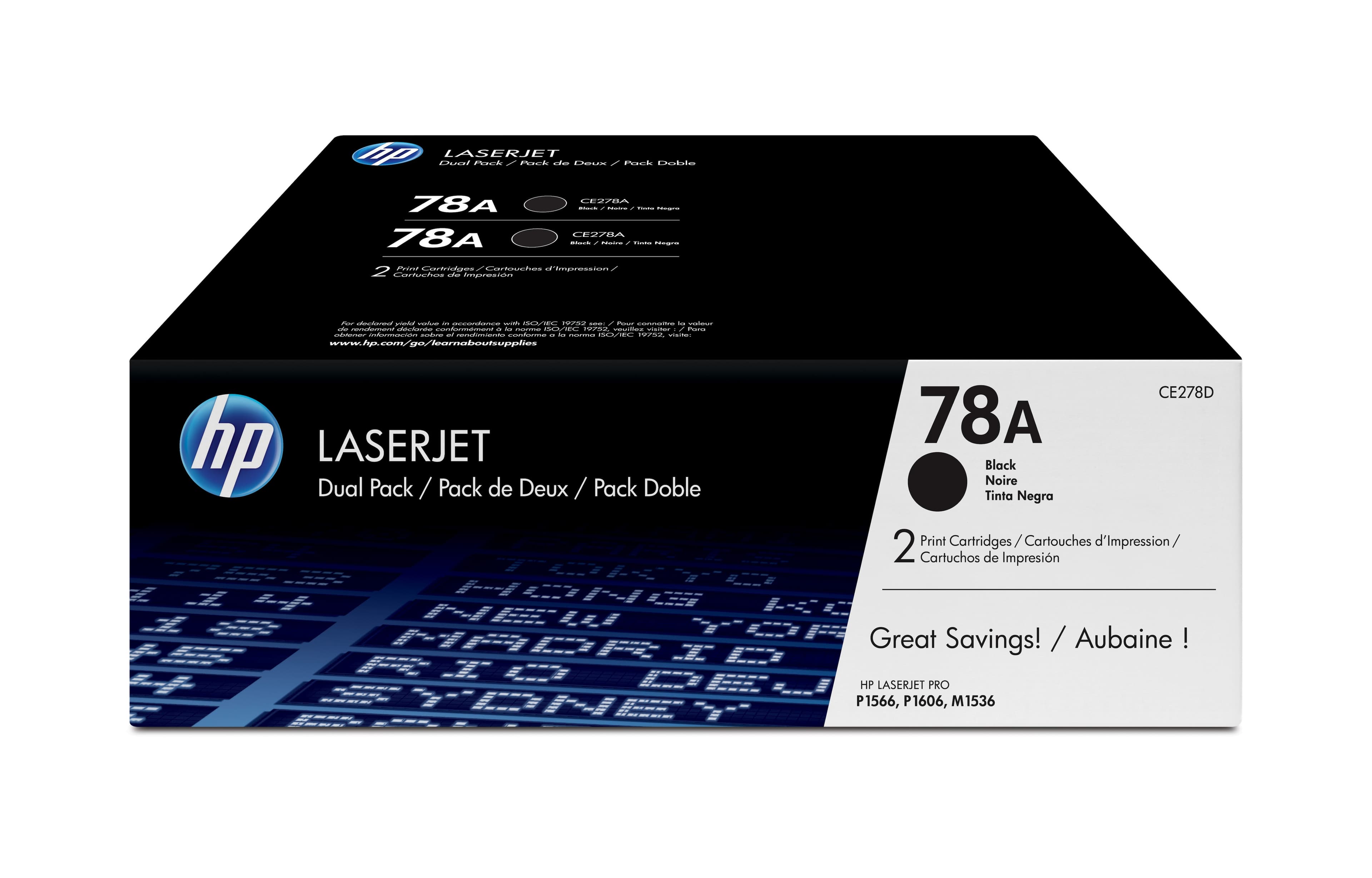 HP HP 78A BLACK TWIN-P LJ TONER CART CE278AD 3169463