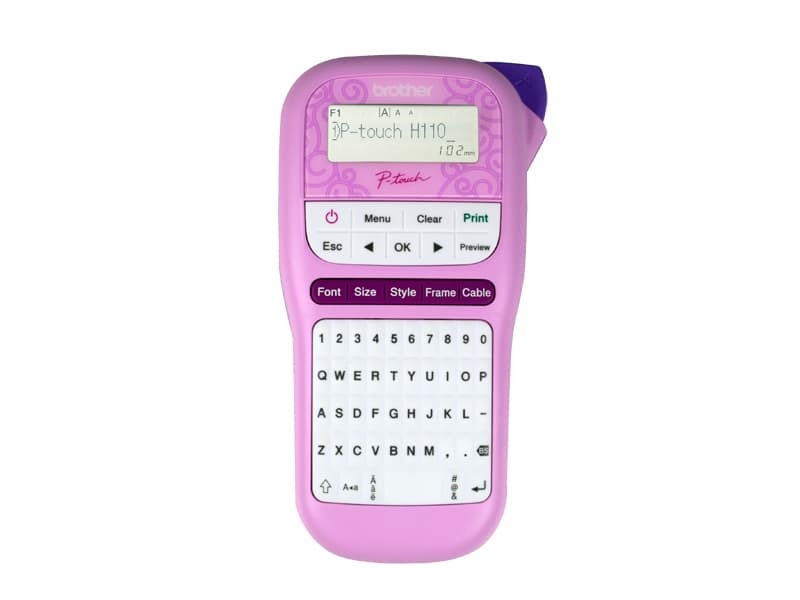 BROTHER BROTHER PTH110PK PTOUCH DURABLE LABEL MAKER PINK 4039377