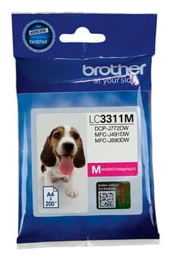 BROTHER BROTHER LC3311M INK CARTRIDGE MAGENTA 4306311