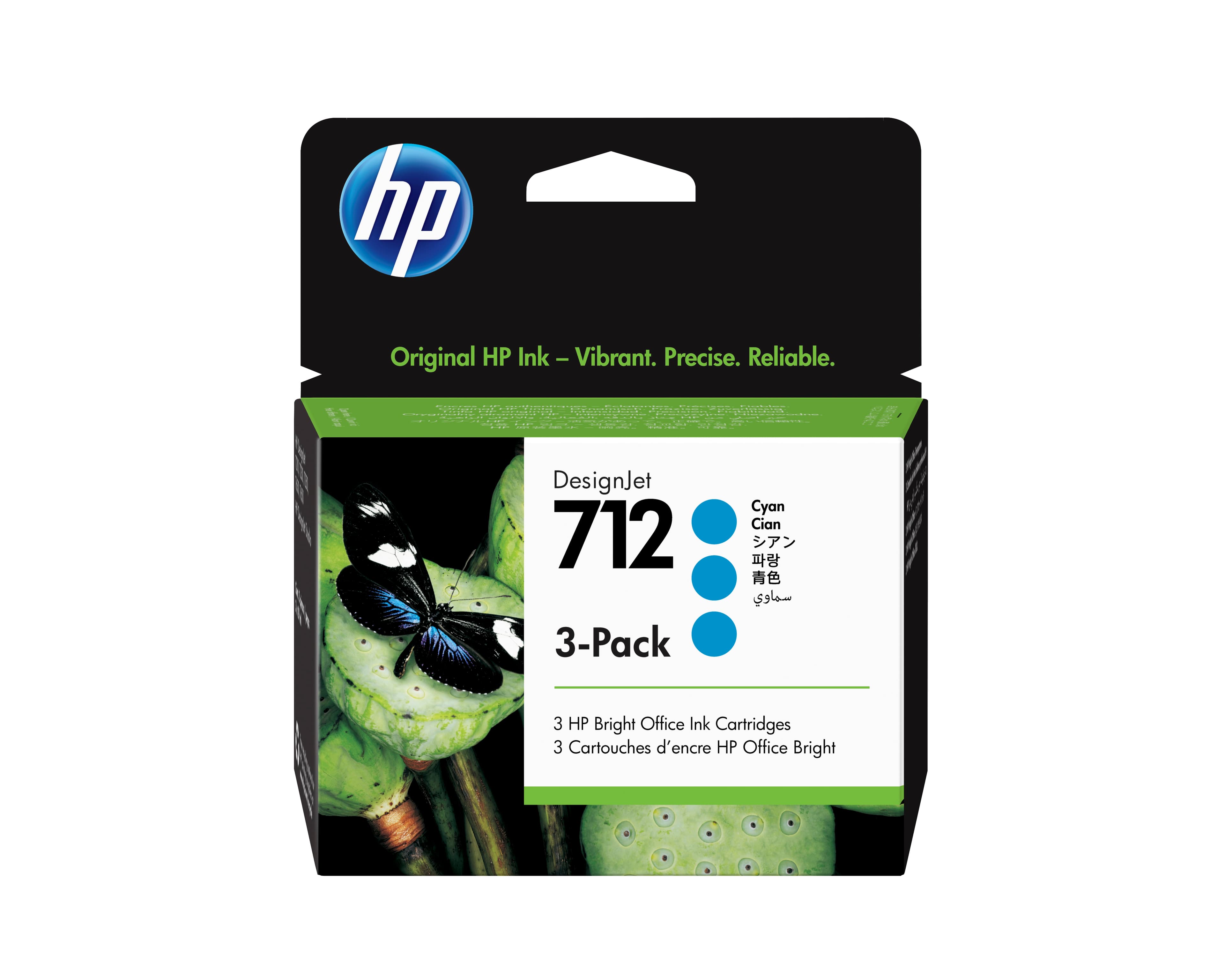 HP HP 712 3-Pack 29-ml Cyan 4988586