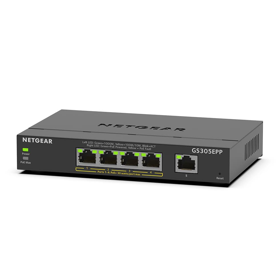 NETGEAR NETGEAR SOHO 5 PORT POE HP GB SMRT MGD PLUS SWTC 5117273
