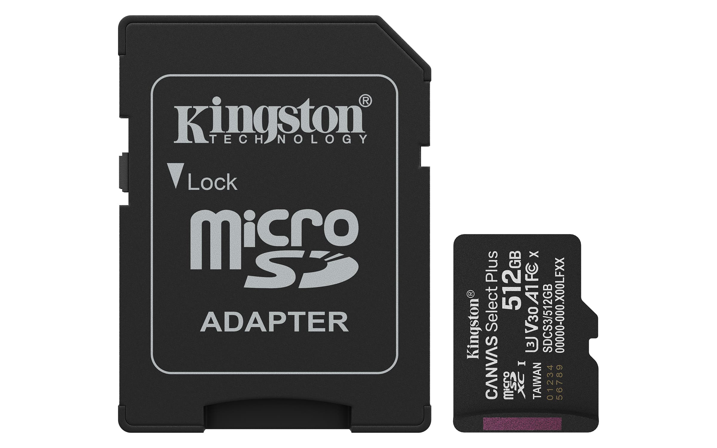 KINGSTON KINGSTON 512GB microSDXC Canvas Select+ Gen3 150M 6636256