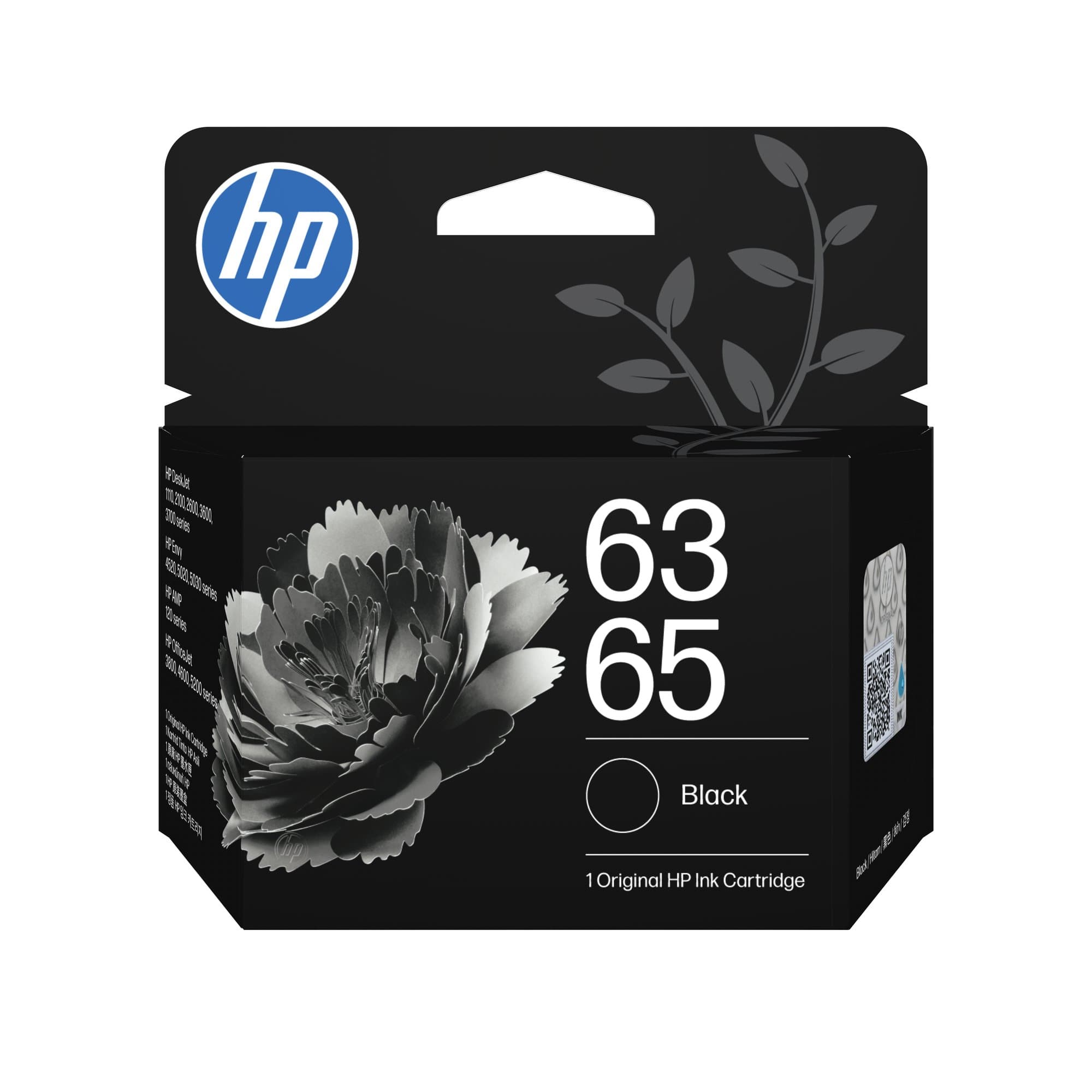 HP HP 63/65 Black Original Ink Cartridge 6790389