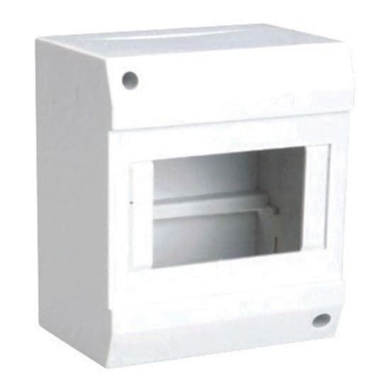 Tradesave TRADESAVE Surface Mounted DIN Rail Enclosure, 8 pole, Moulded base TSDRE8S