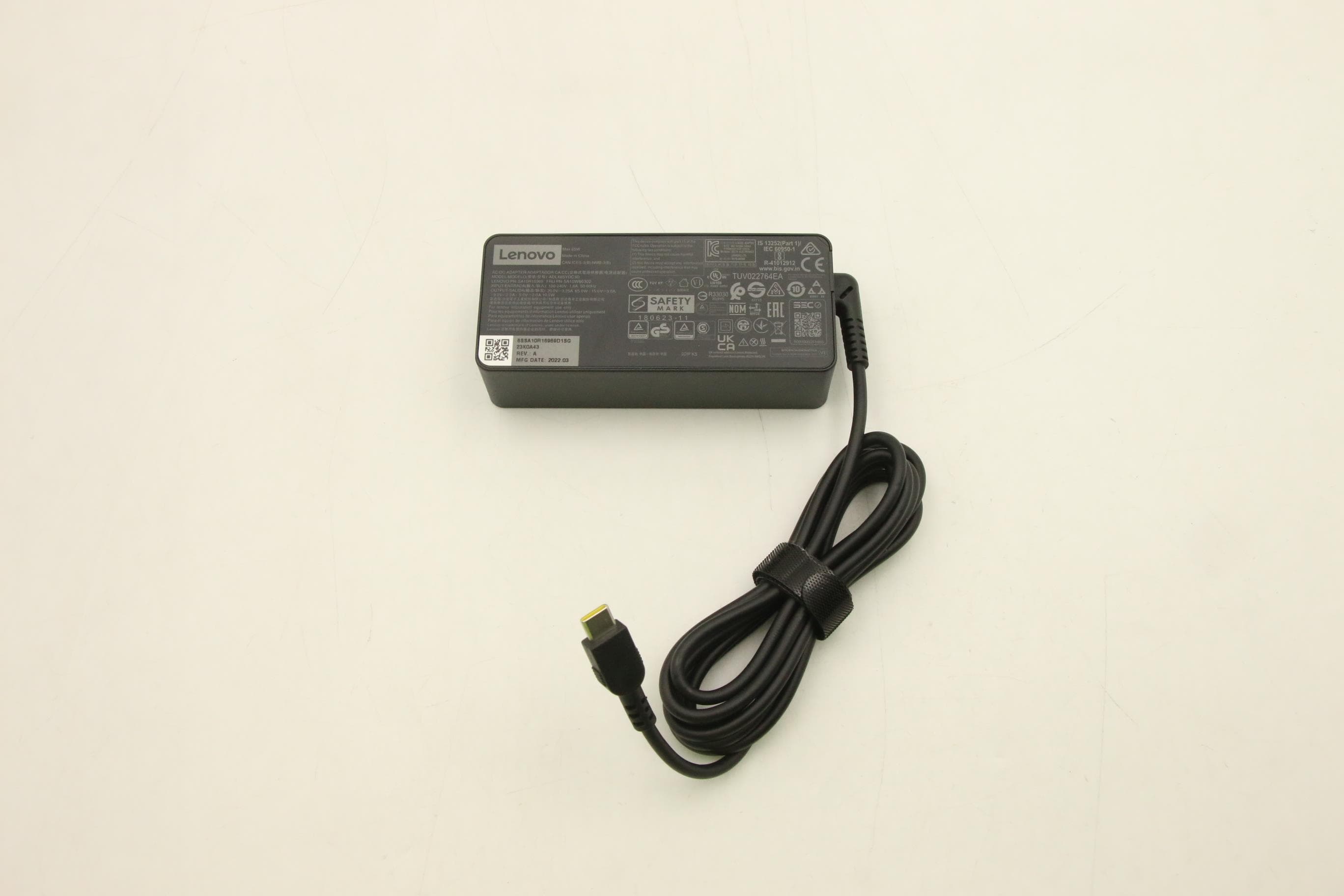 Lenovo AC_ADAPTER PD,65W,20/15/9/5V,3P,WW,DEL 5A10W86302
