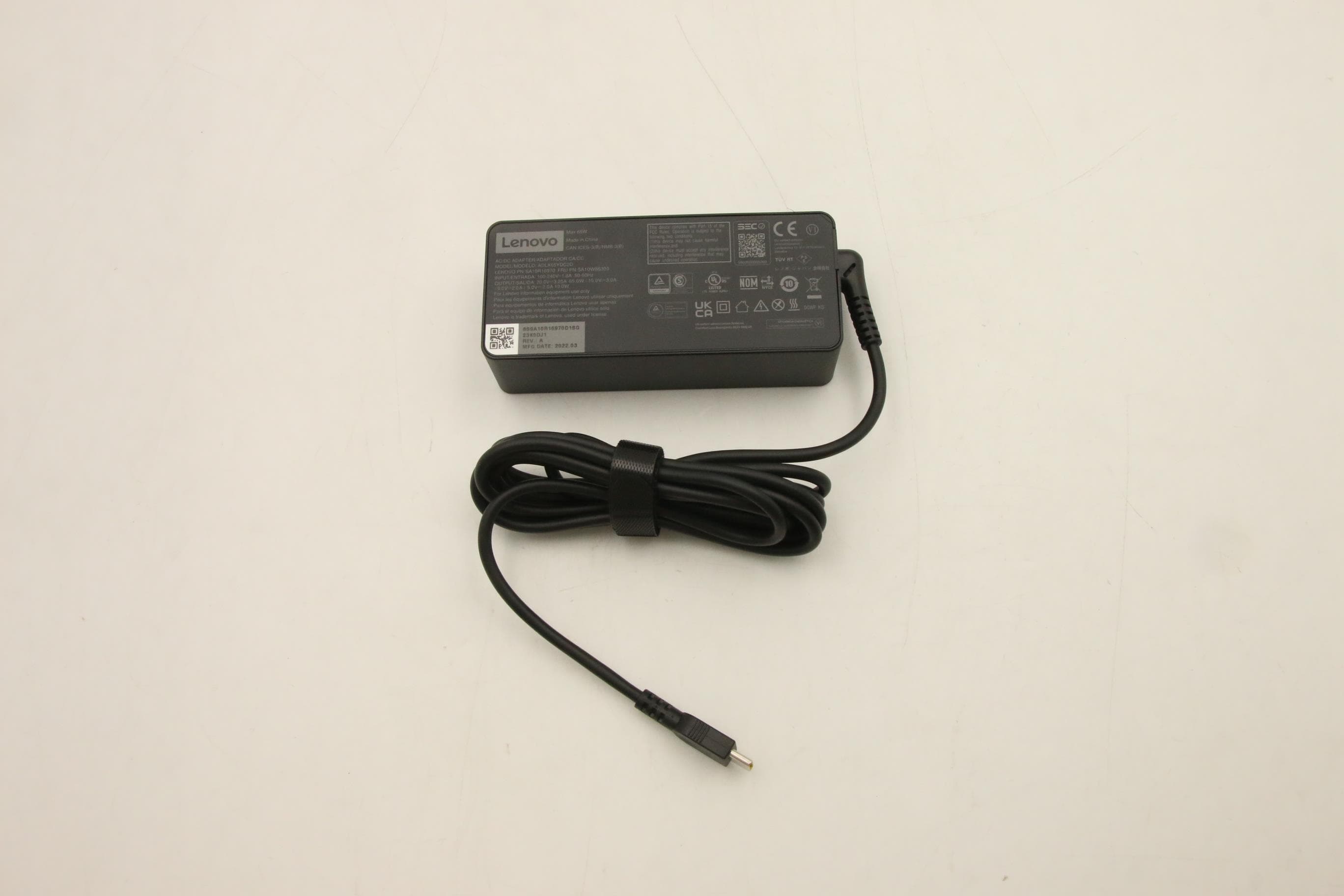Lenovo AC_ADAPTER PD,65W,20/15/9/5V,2P,WW,DEL 5A10W86303