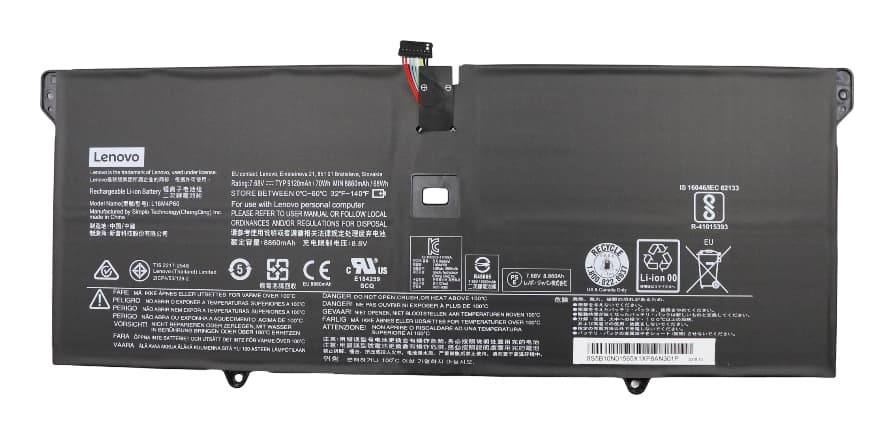 Lenovo Lenovo 4 Cell Battery, 70Wh, 7.68V, Li-ion, L16C4P61 5B10N01565