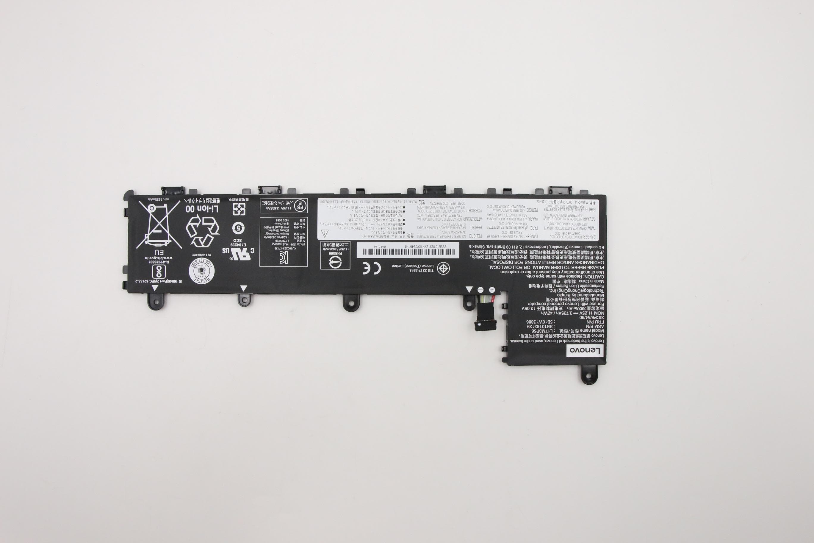 Lenovo Lenovo 3 Cell Battery, 42Wh, Li-ion 5B10W13886