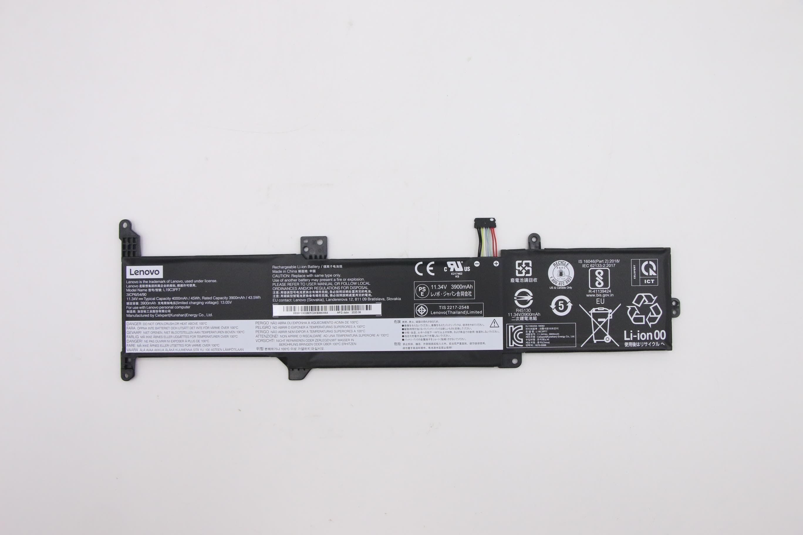 Lenovo Lenovo CP/B L19C3PF7 11.1V45Wh3cell 5B10X02602