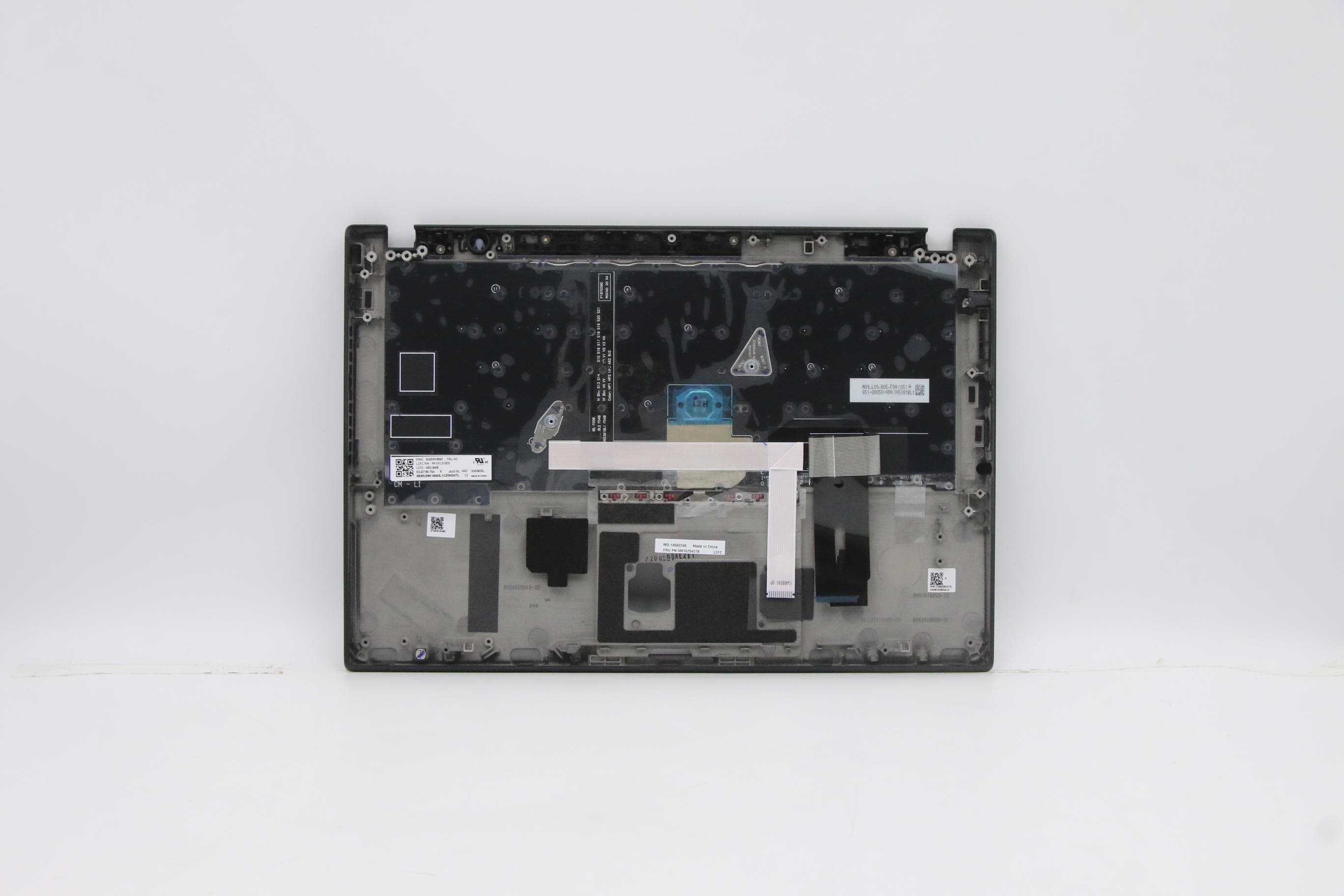 Lenovo Jazz 2.0 AMD FRU MECH_ASM C-Cover ASM w/Backlit KBD ENG US (Liteon)Black and FPR 5M10Z54246