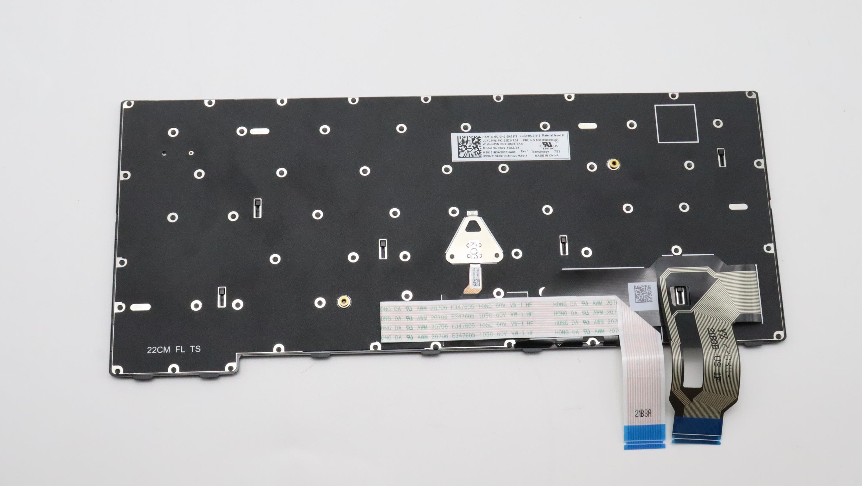 Lenovo NB_KYB CS22 FL TOP,BK-BL,CHY,ENG 5N21D67970
