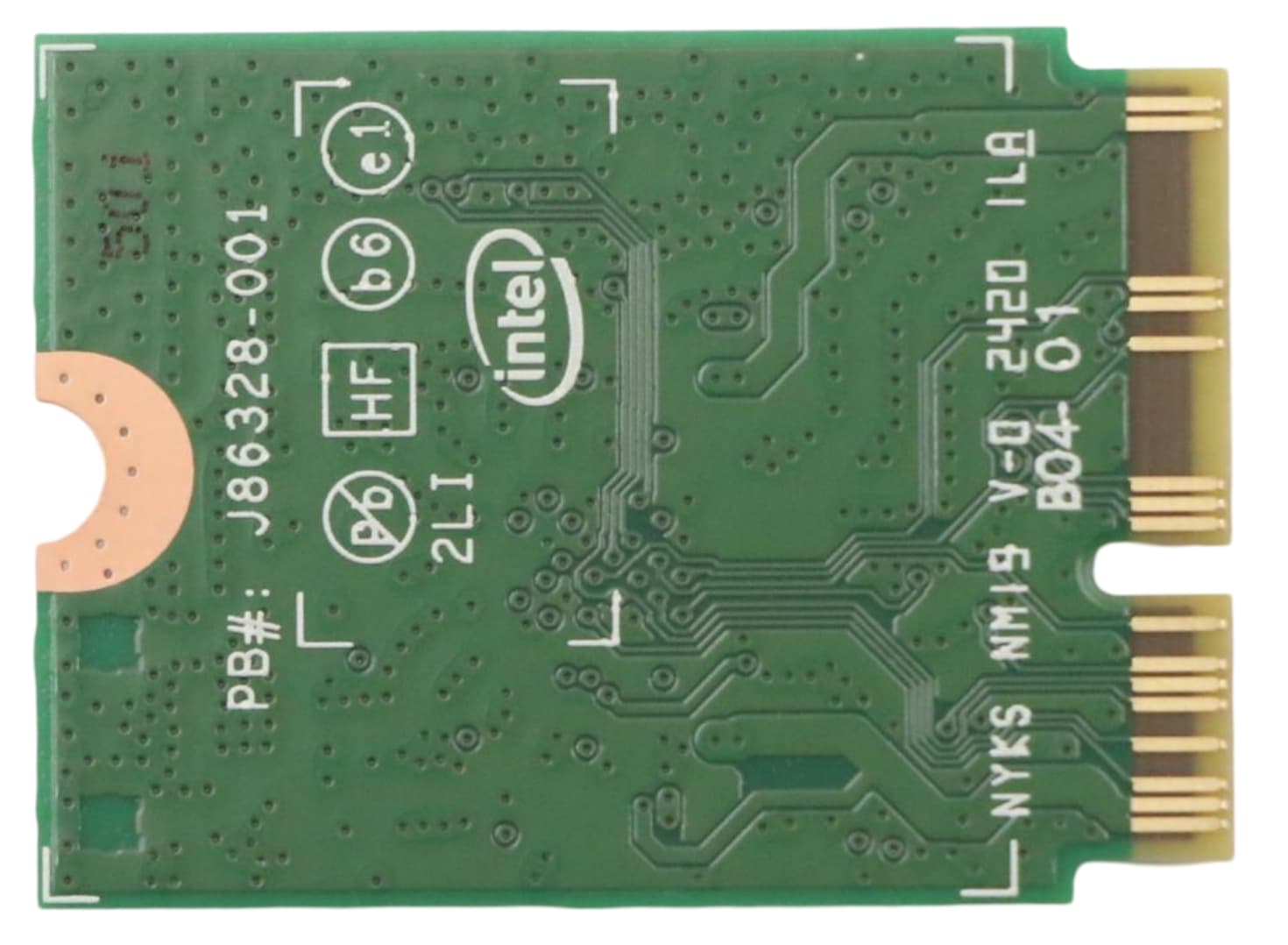 Lenovo FRU Intel Wi-Fi 6 AX201 2*2ax+BT5.0 PCIE vPro M.2 Module New OTP (CNVi). 5W10V25774