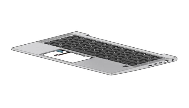 HP SPS-TOPCVR W/KB CP+PS BL US M07090-001