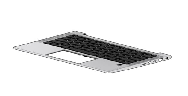 HP SPS-TOP COVER W/KB BL PVCY US M36414-001