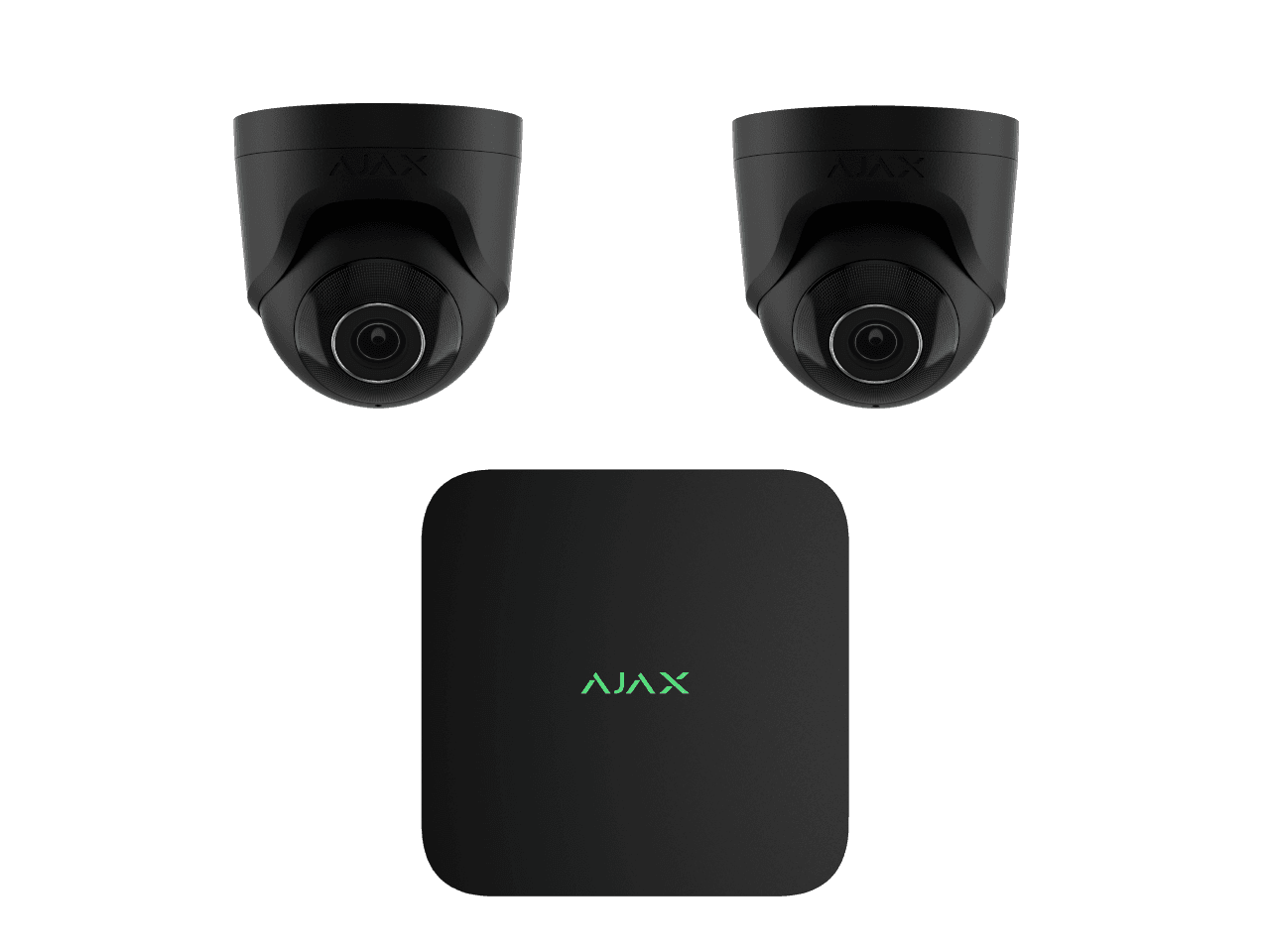 Ajax 2 x 5mp TurretCam - 8 Channel Ajax Kit (White 8TB) 2 x 5mp TurretCam - 8 Channel Ajax Kit-WHITE-8TB