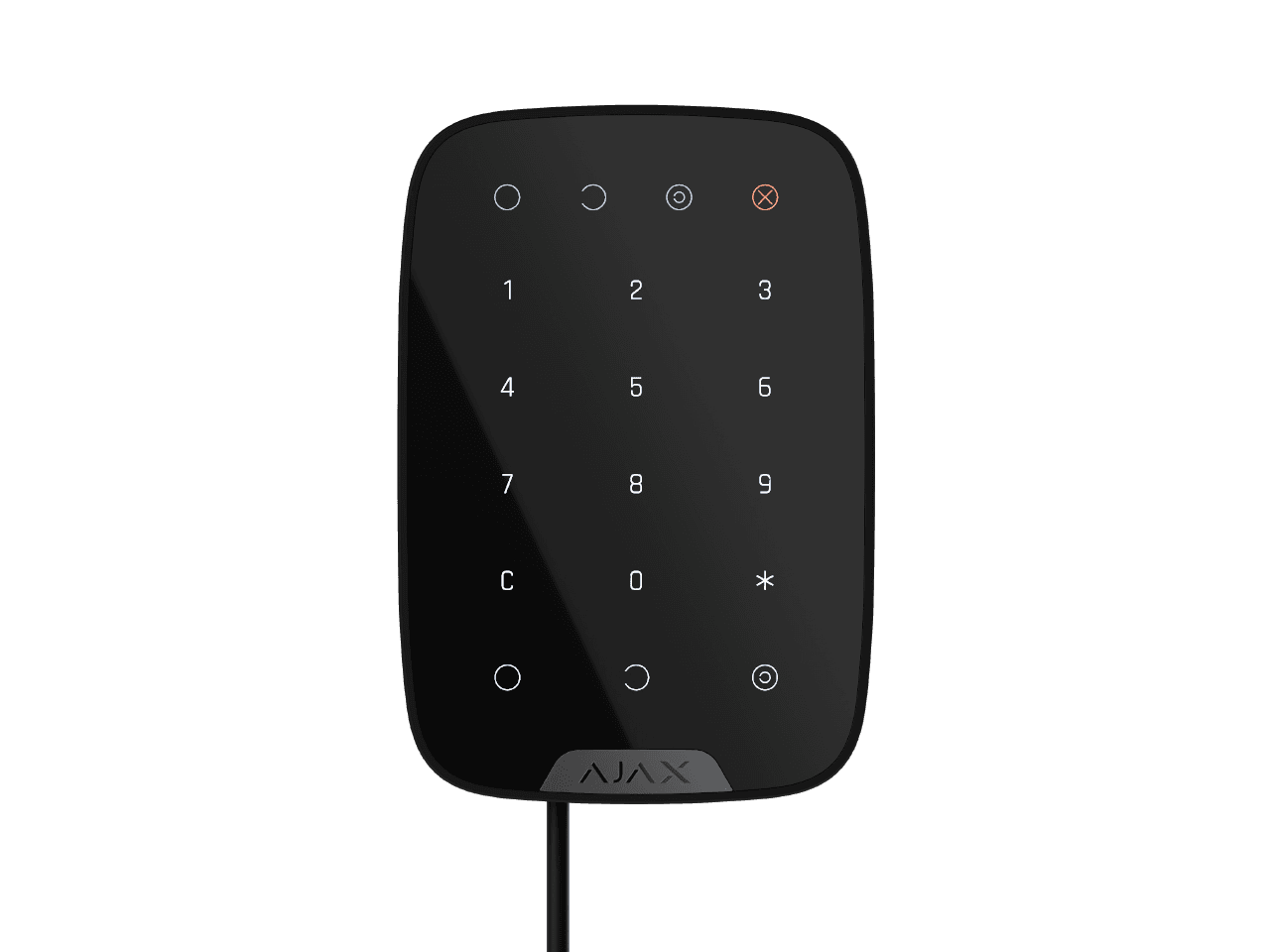 Ajax Wired Touch Keypad BLACK 44400 Keypad Fibra BLACK
