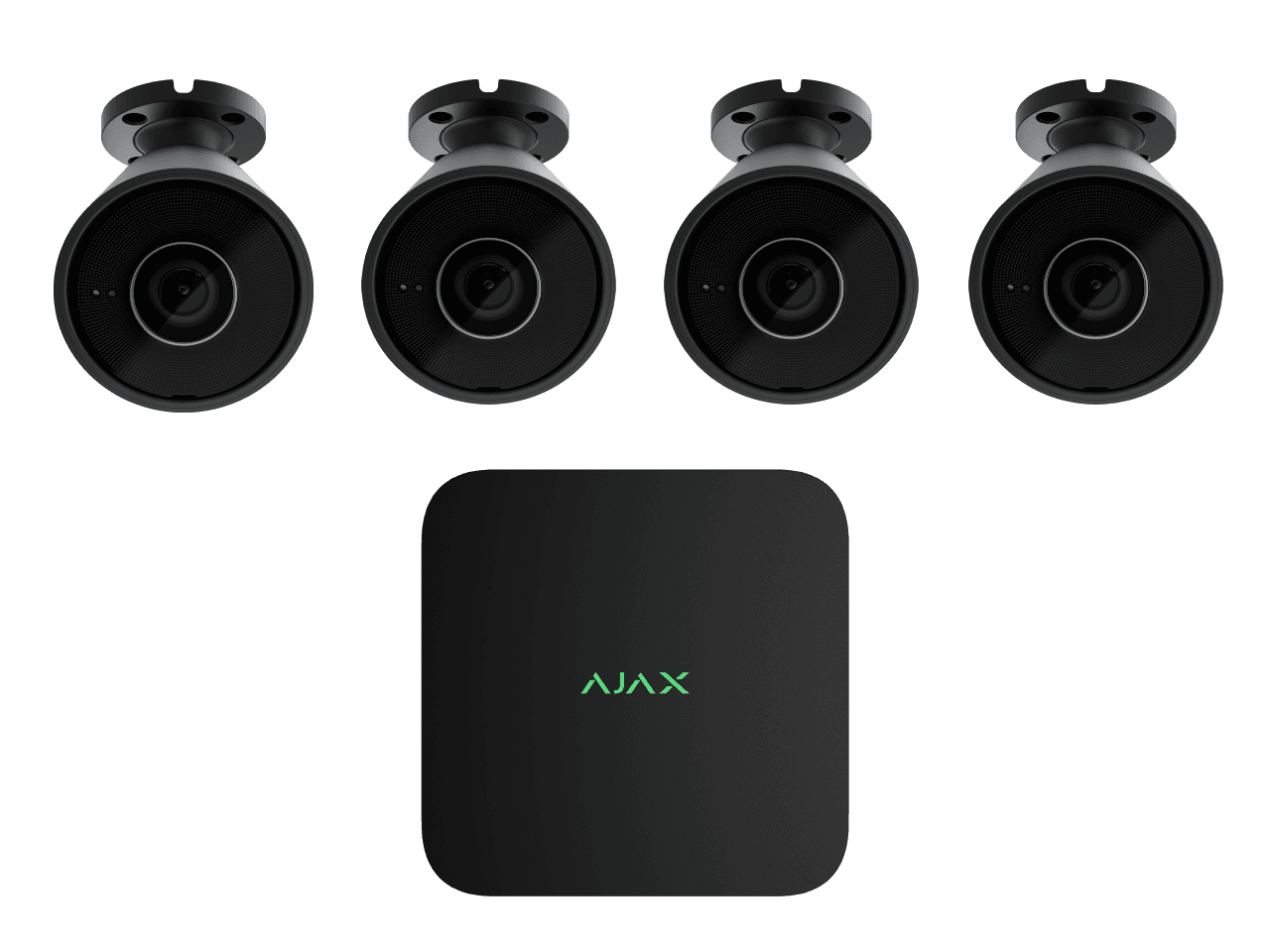 Ajax 4 x 8mp BulletCam - 16 Channel Ajax Kit (Black 2TB) 4 x 8mp BulletCam - 16 Channel Ajax Kit-BLACK-2TB