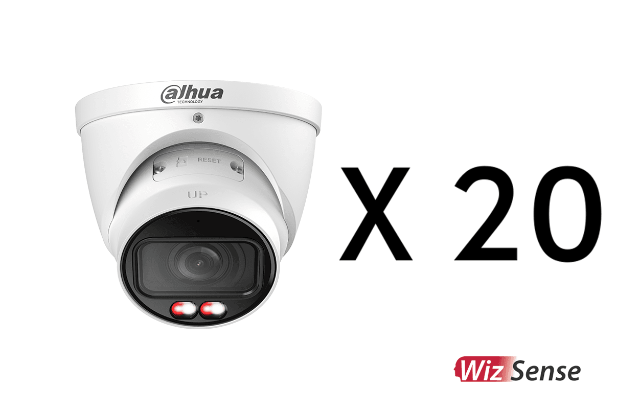 Dahua 20 x 6MP IR VARI-FOCAL EYEBALL CAMBERA BUNDLE KIT 6MP IR VARI-FOCAL EYEBALL CAMBERA BUNDLE KIT