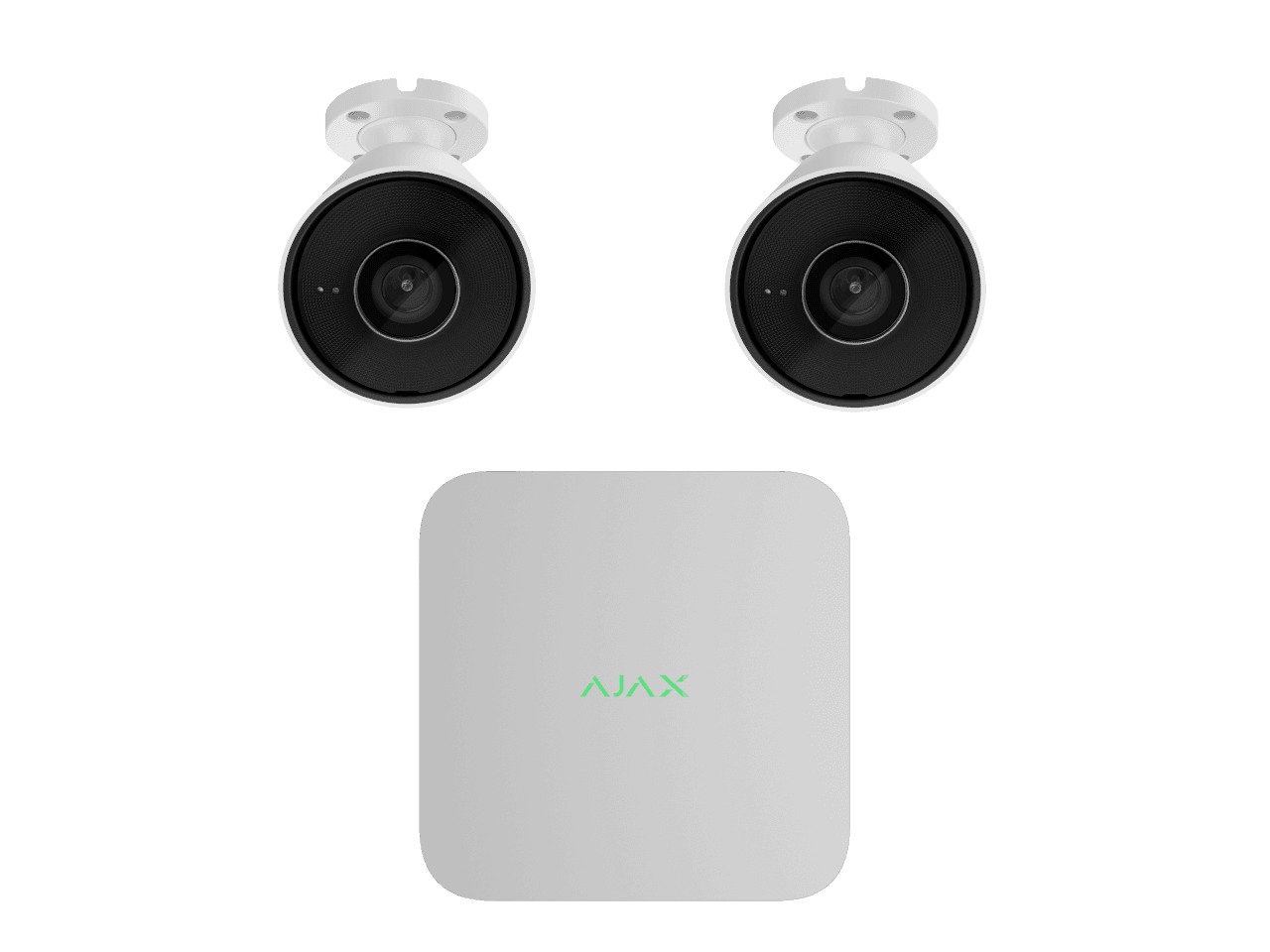 Ajax 2 x 5mp BulletCam – 8 Channel Ajax Kit (Black 1TB) 2 x 5mp BulletCam - 8 Channel Ajax Kit-BLACK-1TB