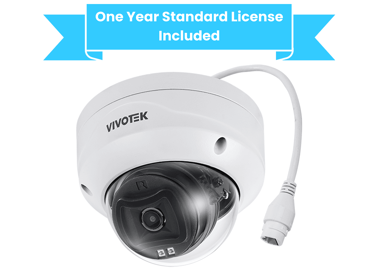 Vivotek Vortex 5MP 2.8mm Lens Outdoor Network Dome FD833-HV (1YL Bundle)