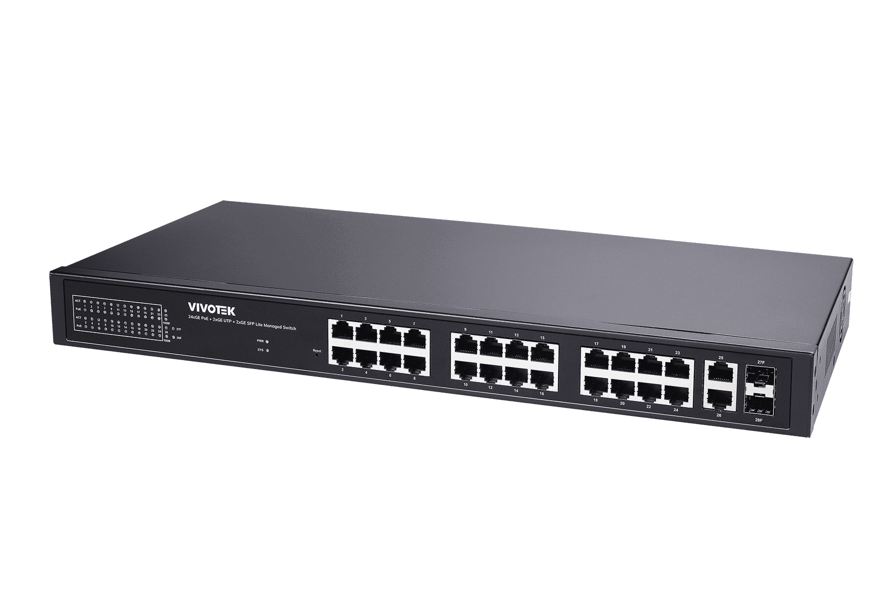 24xGE PoE + 2xGE UTP + 2xGE SFP Lite Managed PoE Switch AW-GEL-285A-380