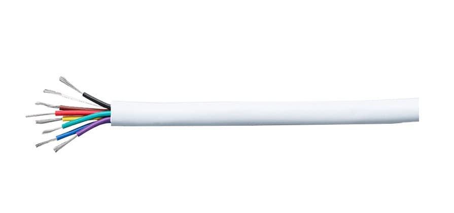 Tinned:8-Core 0.44mm Security TCW: White/Grey 100m SMT81402-WHSY-100(B)