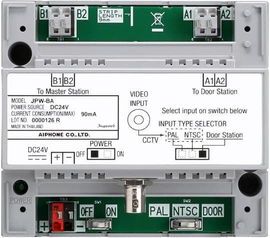 Aiphone Long Distance / CCTV Adaptor for JP Series JPW-BA