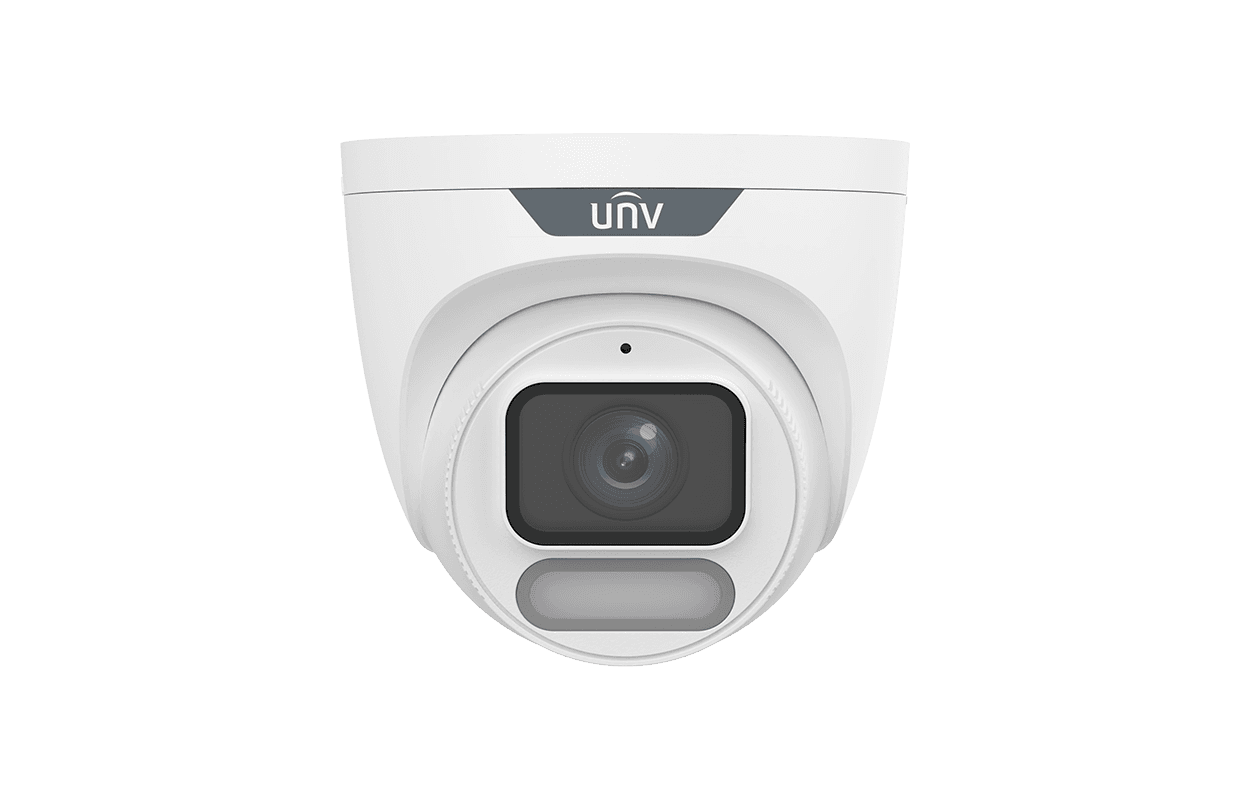 Uniview 8MP ColorHunter Wise-ISP (Owlview) Warm Light Turret Network Camera IPC3628LE-ADF28K-WP