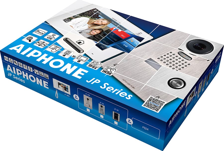 Aiphone Aiphone 7 inch Touchscreen Handset/Handsfree 4x8 Color Video Set (JP-4MED JP-DVF PS2420) JPS-4AEDF