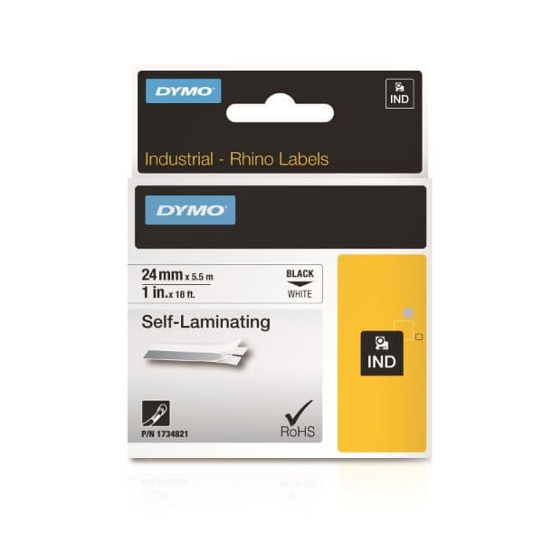 dymo DYMO Genuine Rhino IndustrialLabel -Vinyl Self-Laminating Tape. 24mm 1734821