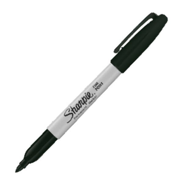 Sharpie Sharpie Fine Black 12 Pack Permanent Marker Pen 30001