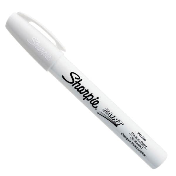 Sharpie Sharpie 12-Pack Paint Oil -Based Medium Point White Colour Marker. 35558