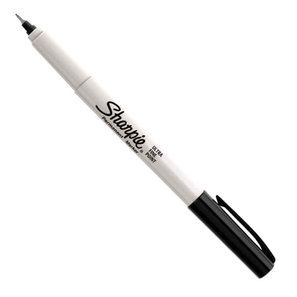 Sharpie Sharpie Ultra Fine Point (MOQ 12) Permanent Black Colour Marker. 37001