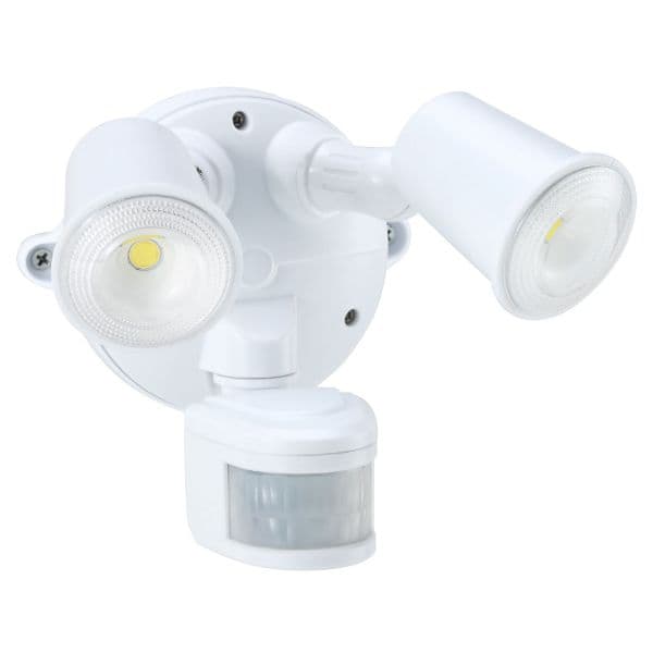 Housewatch HOUSEWATCH 10W Twin LED Spotlight with Motion Sensor. IP54. 55-155