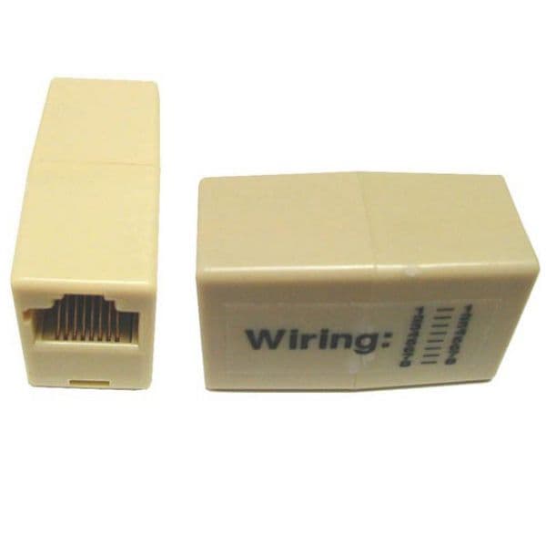 Dynamix Voice Rated RJ45 8C Joiner 2-Way (2x RJ45 Sockets) Not To Be Used On Data Network A-RJ45-1-1