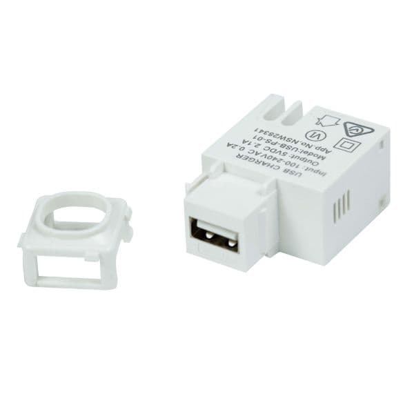 Dynamix DYNAMIX USB-A 2.1A Keystone Charging Mech. AV-USB-PS-01