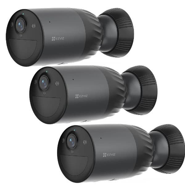 Ezviz EZVIZ 8MP (4K) 3-Pack BC1C Outdoor IP65 Security Camera Bundle. BC1C-THREE-PACK